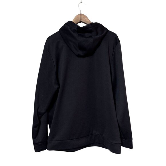 Under Armour Black Pullover Hoodie XXL Mens Coldgear Fleece Logo Sweatshirt Warm - Picture 3 of 6